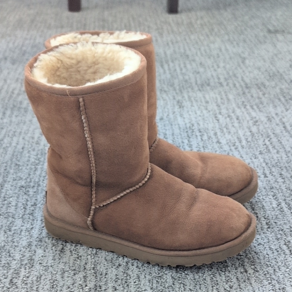 UGGS Brown Shearling-Lined Boots